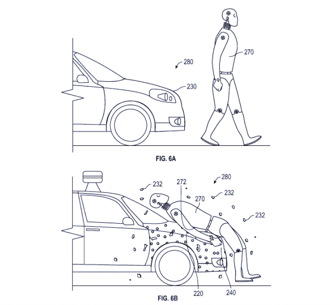 Hình ảnh Sáng chế mới của Google khiến người đi bộ dính chặt vào xe số 1
