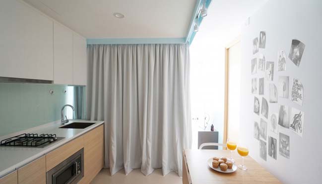 Tối ưu không gian cho nhà nhỏ đẹp với rèm vải