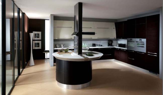 Những thiết kế đẹp cho không gian nhà bếp rộng