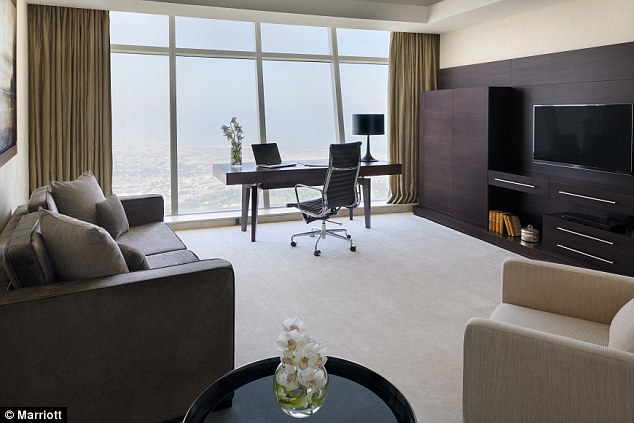 First-class view: Guests can get a panoramic view of Dubai from their rooms