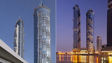 Khách sạn JW Marriott Marquis tại Dubai gồm 72 tầng và cao 355m.